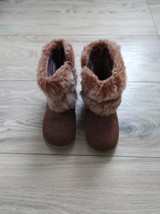 Buty zimowe kozaki dla dziewczynki r30