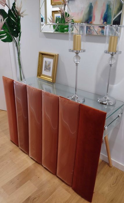 Panele tapicerowane ścienne, wezgłowie 3D 80x20 cm-NOWE, 6 szt.