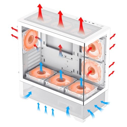 Продам корпус пк gamemax + 9 кулеров в комплекте