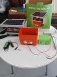 Kit portátil pastor electrico 12 volts + painel solar + 100m de rede