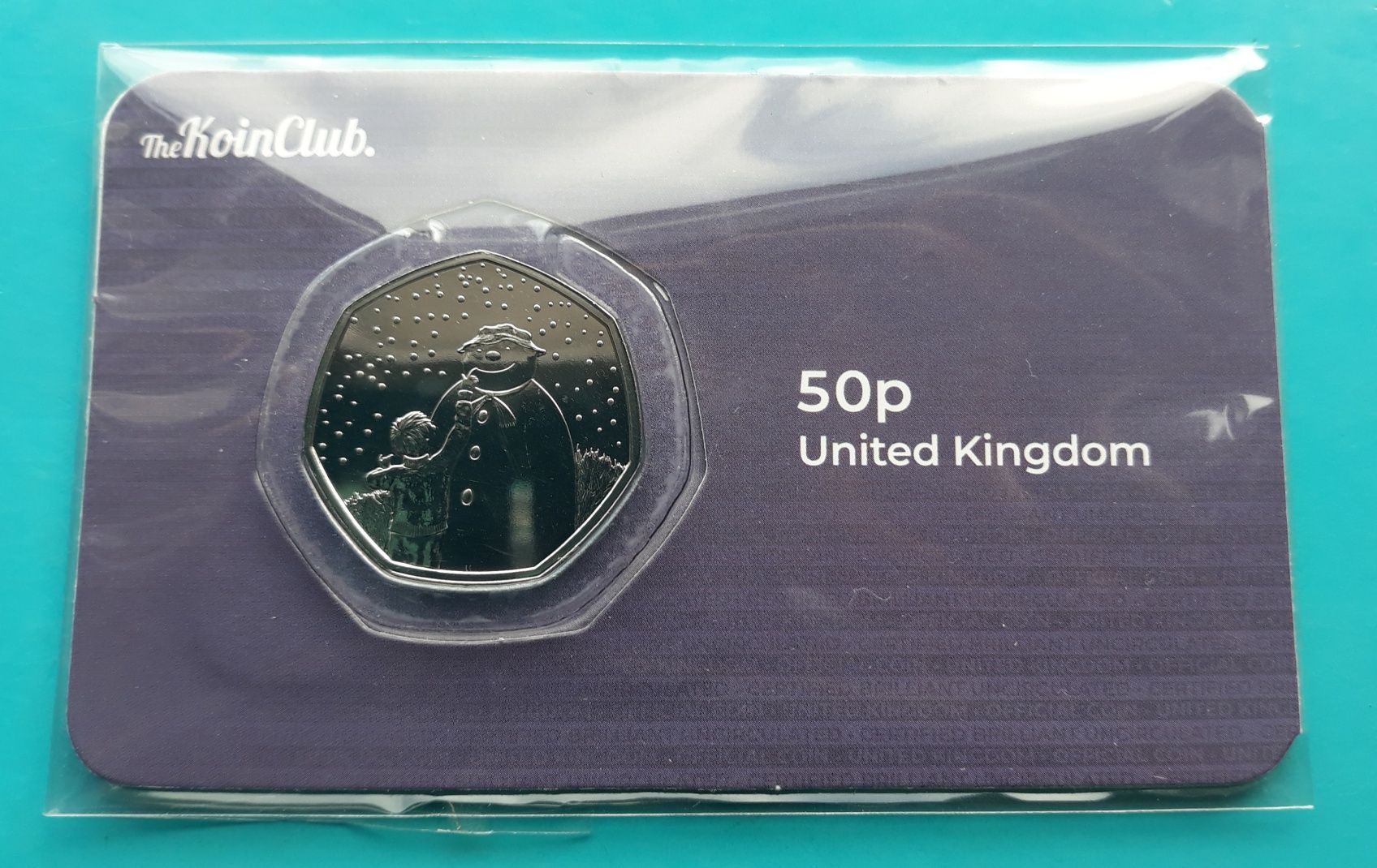 Moneta 50 Pensów 2021 - Bałwanek - Wielka Brytania (763/7)