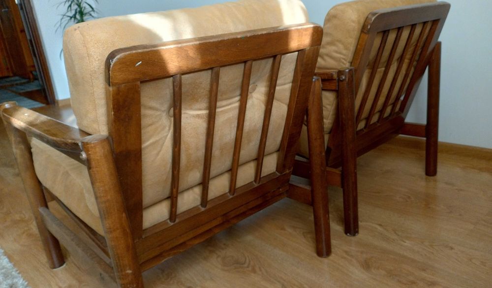 Stare fotele PRL vintage lata 90