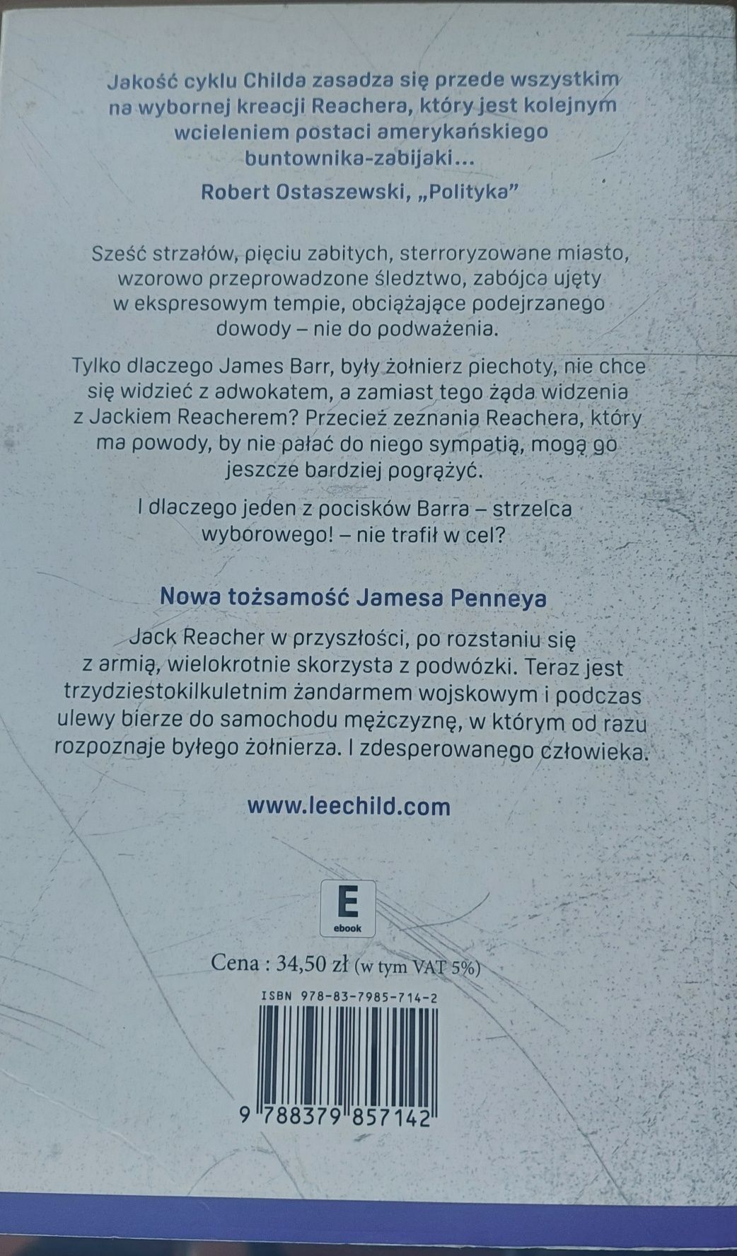 Lee Child Jednym Strzałem