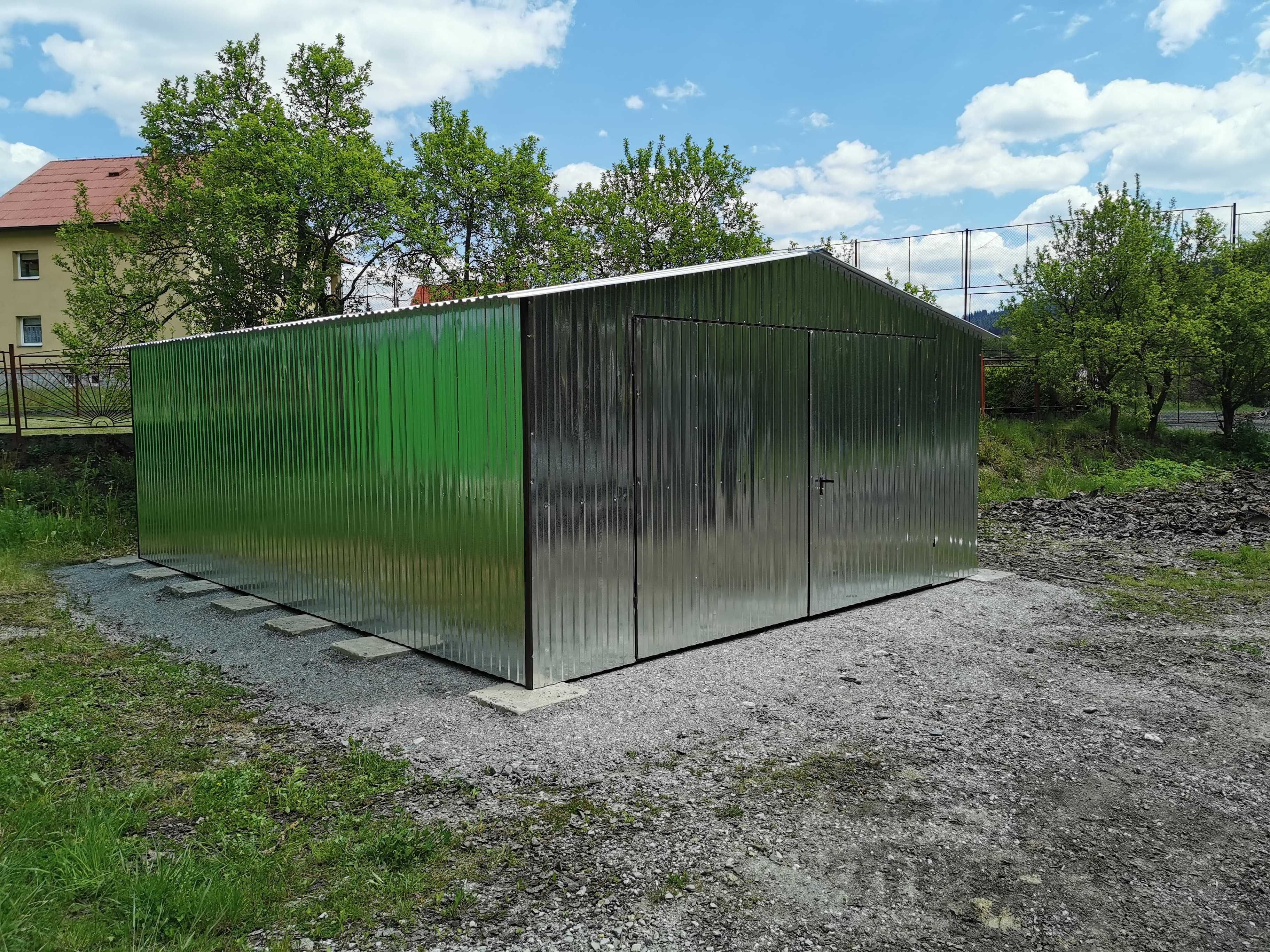 Garaż blaszany 6x5 Montaż Blaszak Garaże Blaszaki 4x6 4x5 6x7 7x7 9x5