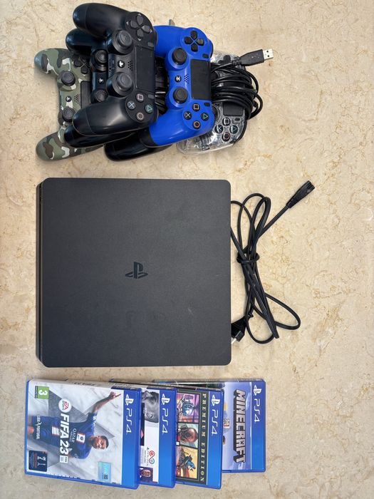 PS4 playstation 4 6 comandos e 4 jogos