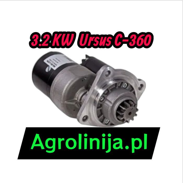 Najmocniejszy rozrusznik do Ciągnika Ursusa C-360 – aż 3,2 kW Solidny