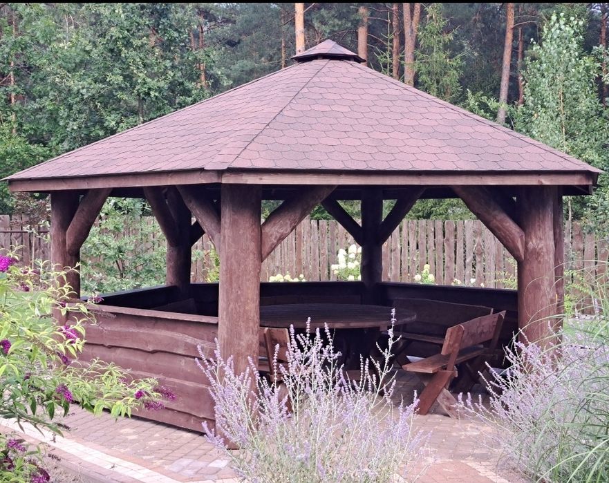 Altana.Altany z bali.Altany ogrodowe.