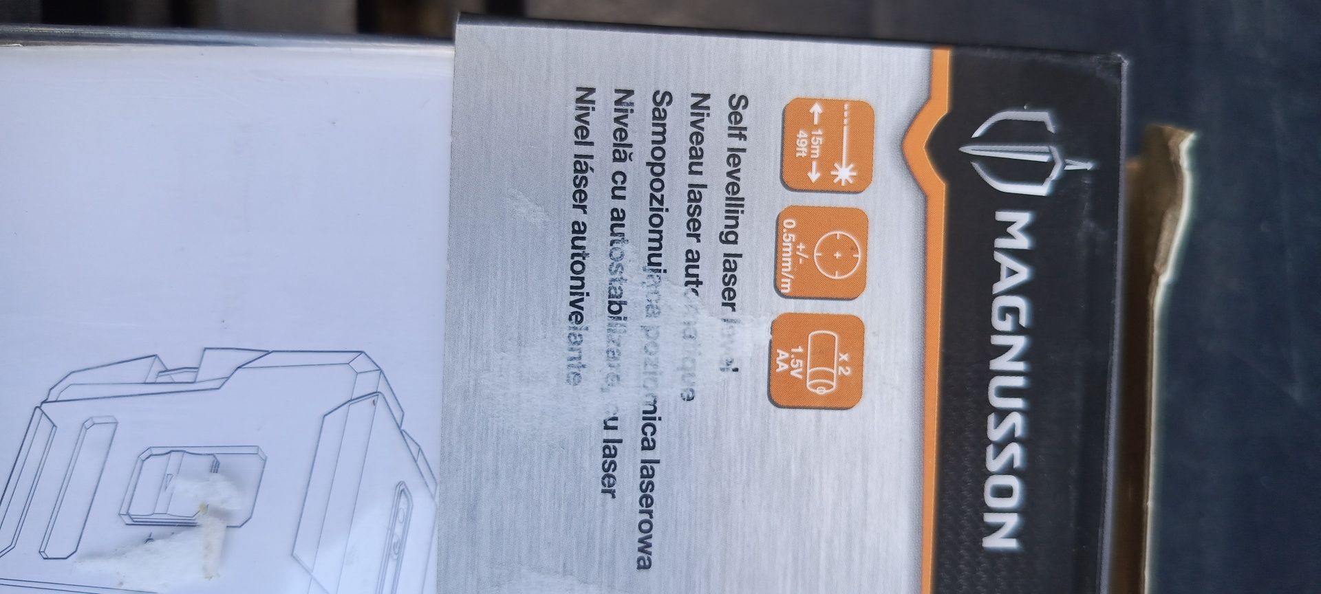 Laser krzyżowy samopoziomujcy magnusson czerwony