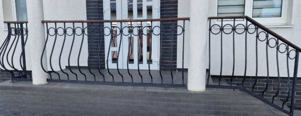 Балконна кована огорожа 215*92см, 130*92см, 50*92см