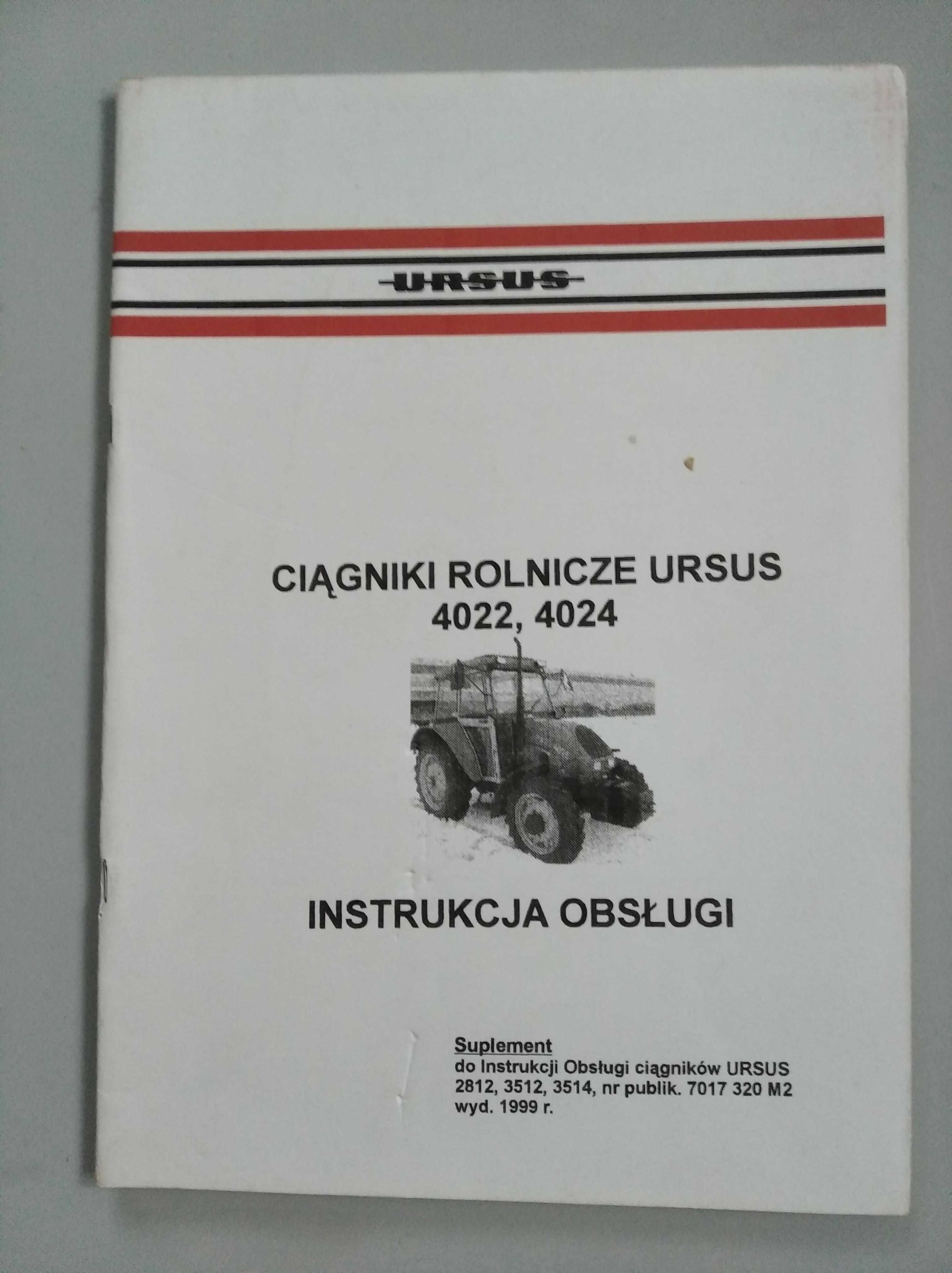 Instrukcja obsługi Ursus 4022,4024 suplement