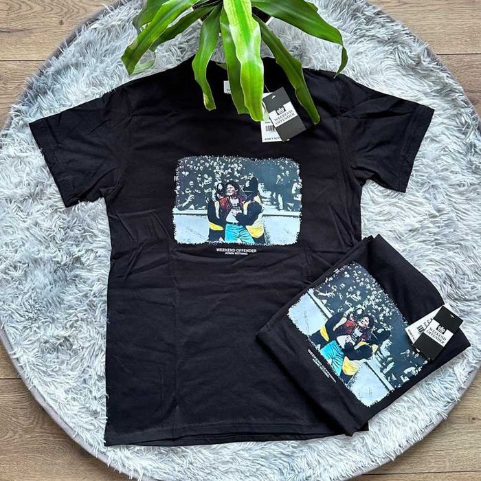 Weekend Offender • Новая футболка British Casual • Черная / Белая • WK