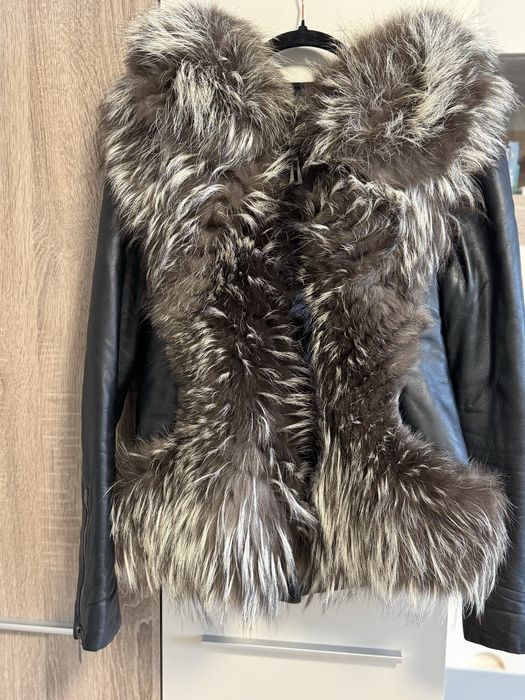 Шкіряна курта розмір S