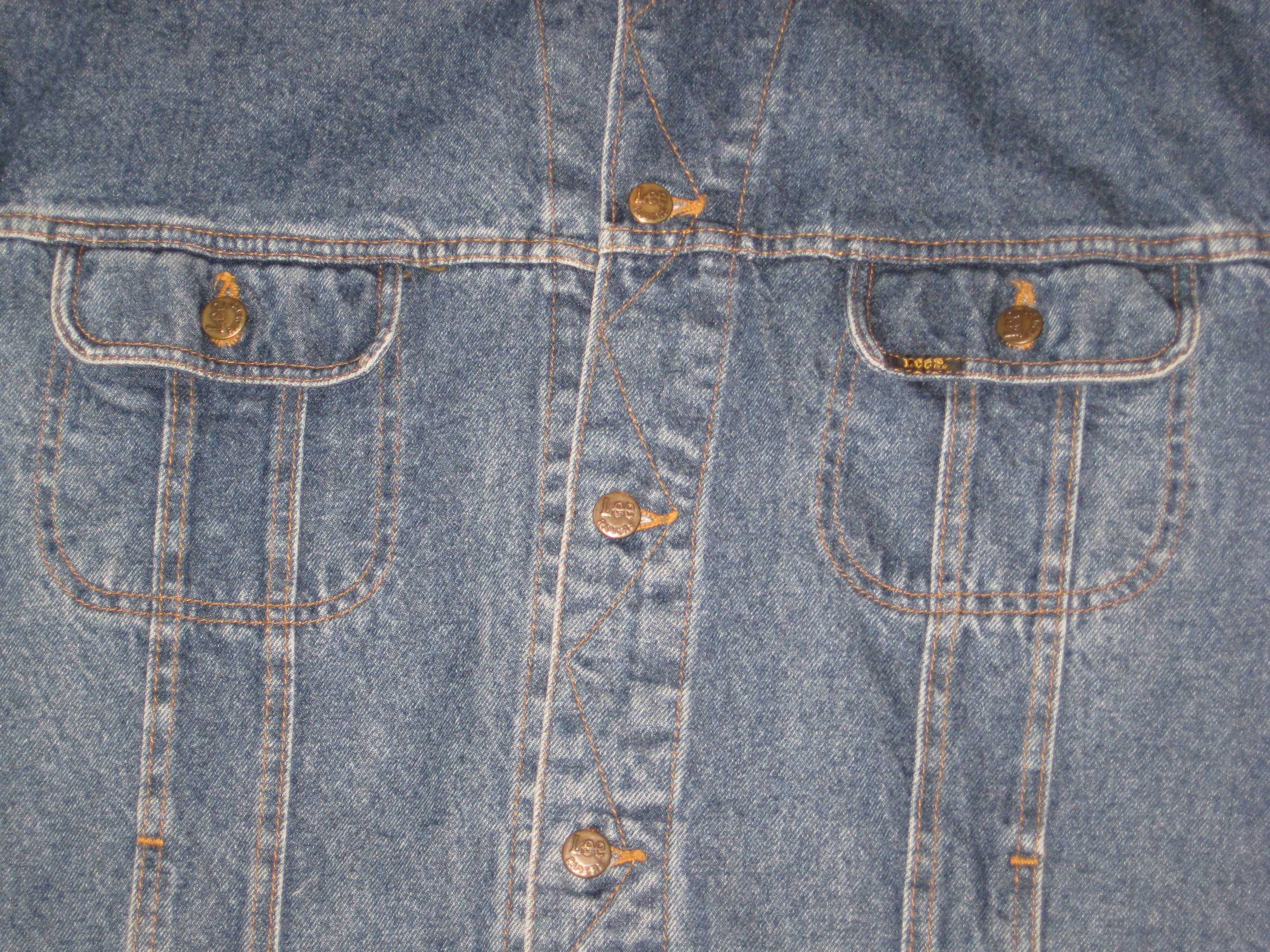 kurtka Lee katana jeansowa dżinsowa dżins jeans 4 kieszenie XL duża