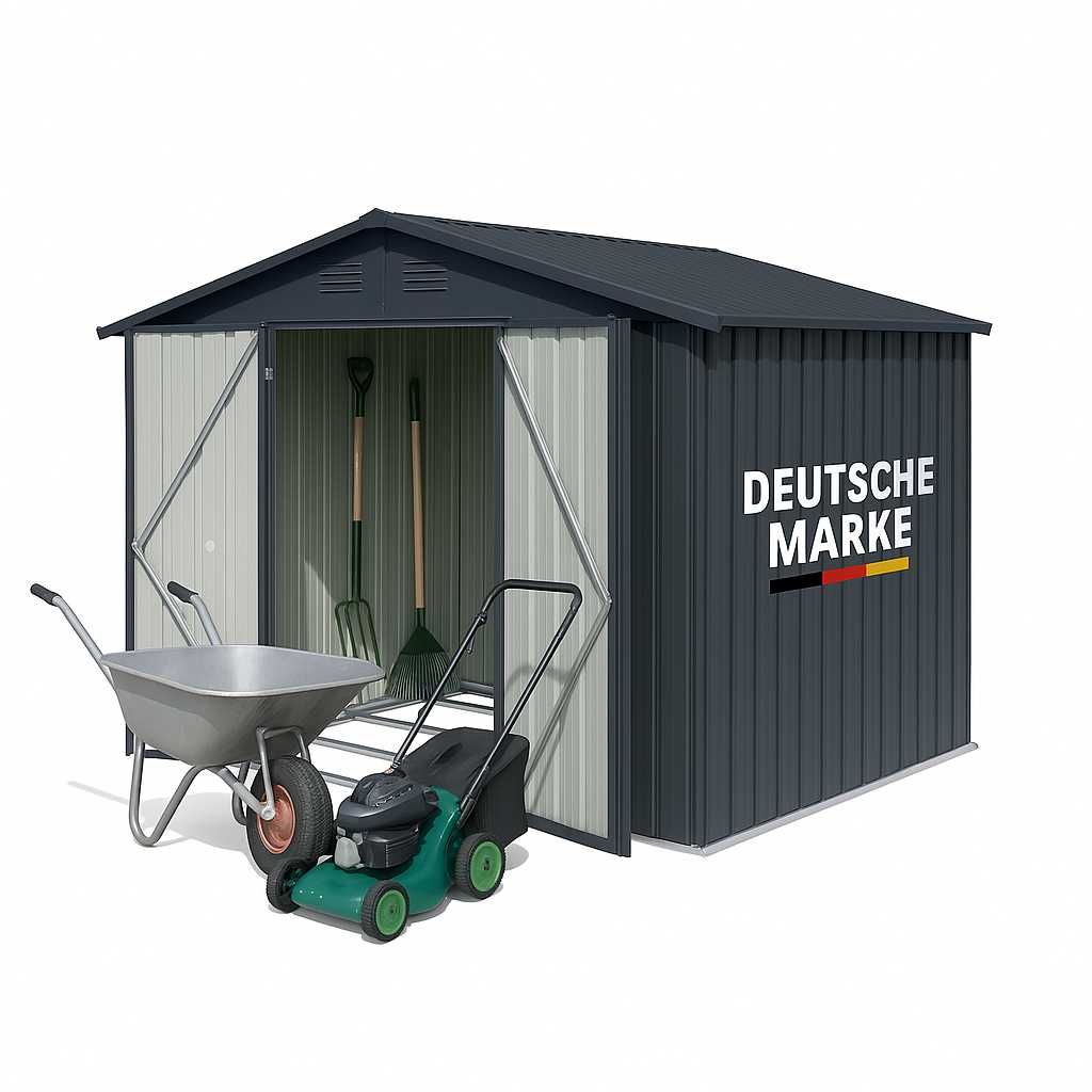 Duzy domek ogrodowy narzedziowy xl 241x171x192cm blaszak
