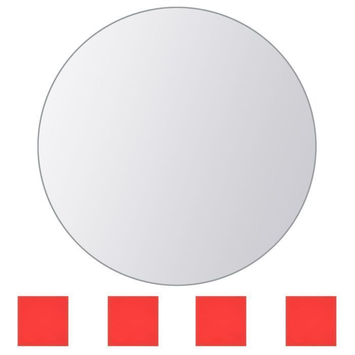 Vidaxl Kafelki Lustrzane, 8 Szt., Okrągłe