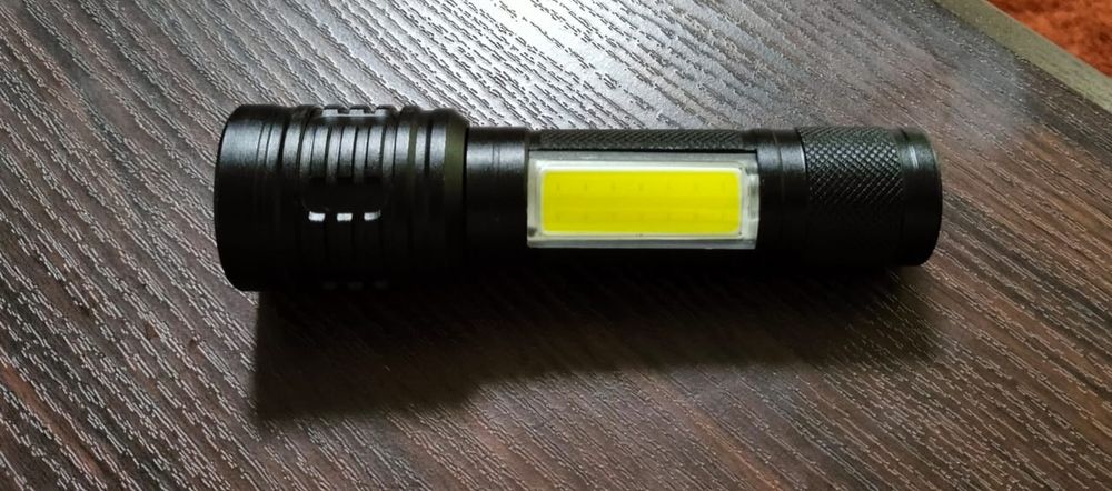 Акумуляторний ліхтарик з ультрафіолетом та СОВ підсвіткою