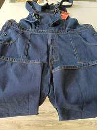 Spodnie ogrodniczki męskie granatowy jeans Profi Line rozm 60.