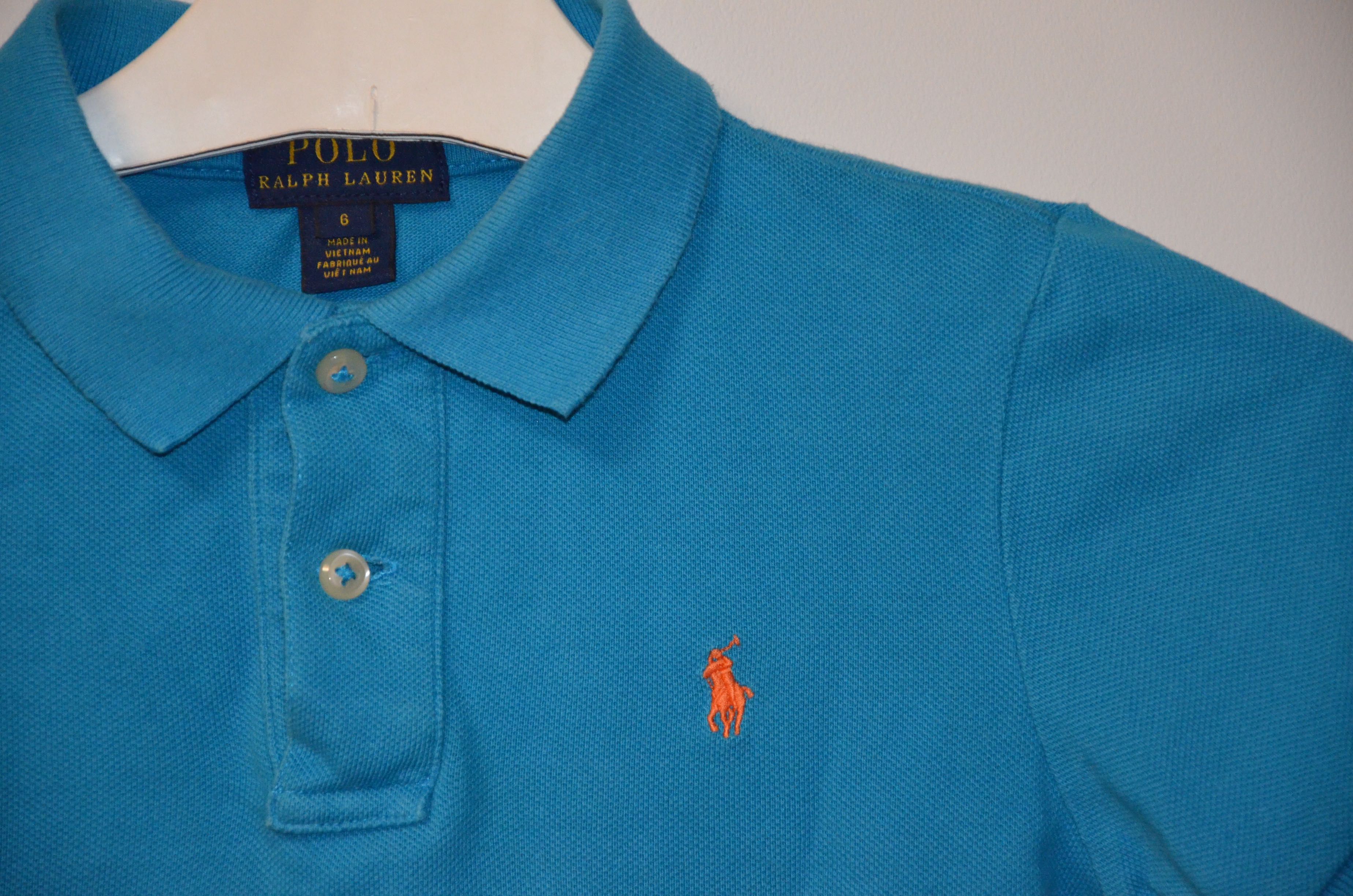 t-shirt Ralph Lauren 6 lat niebieska 116 cm