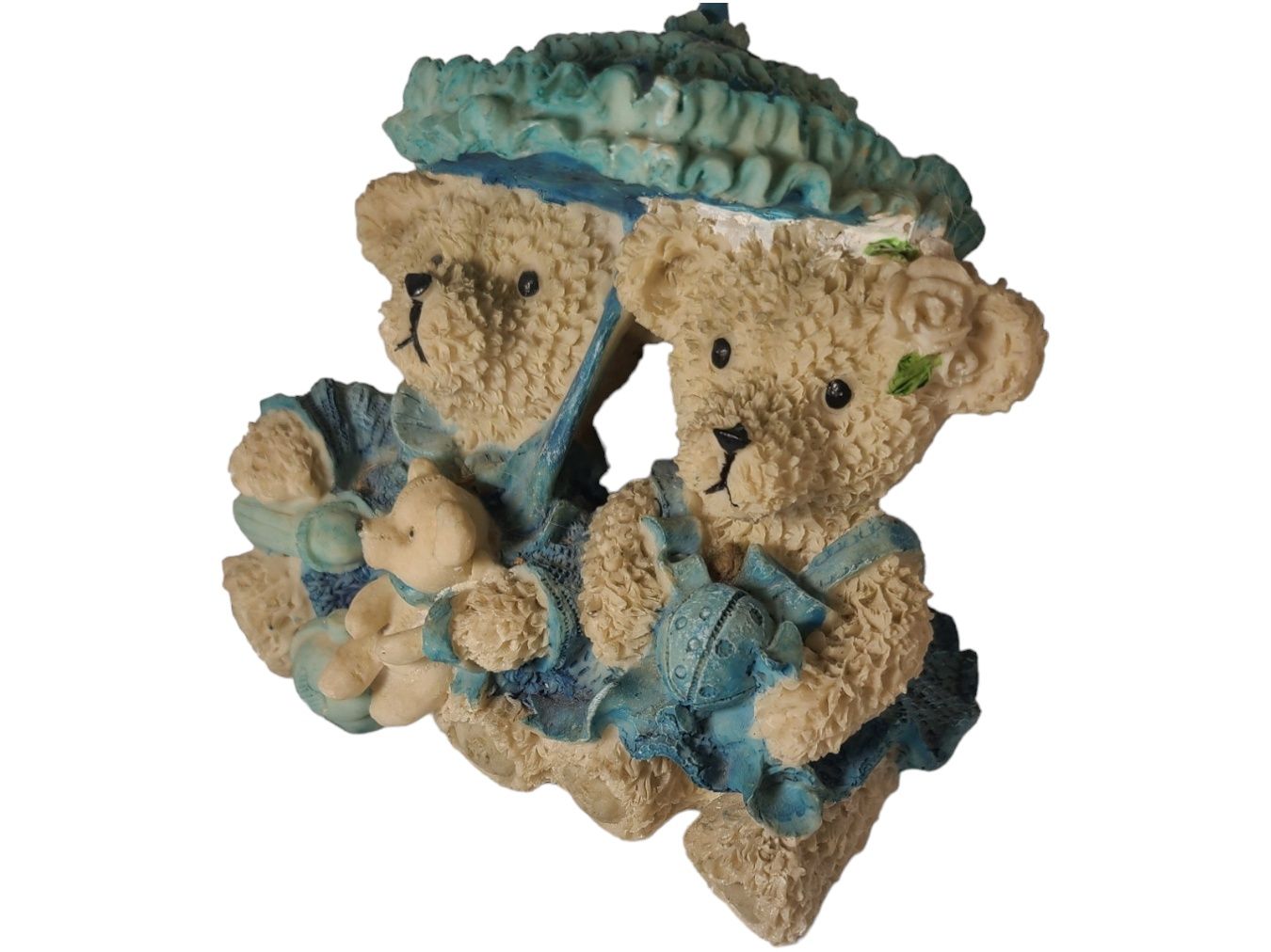 Керамическая копилка в форме двух медвежат