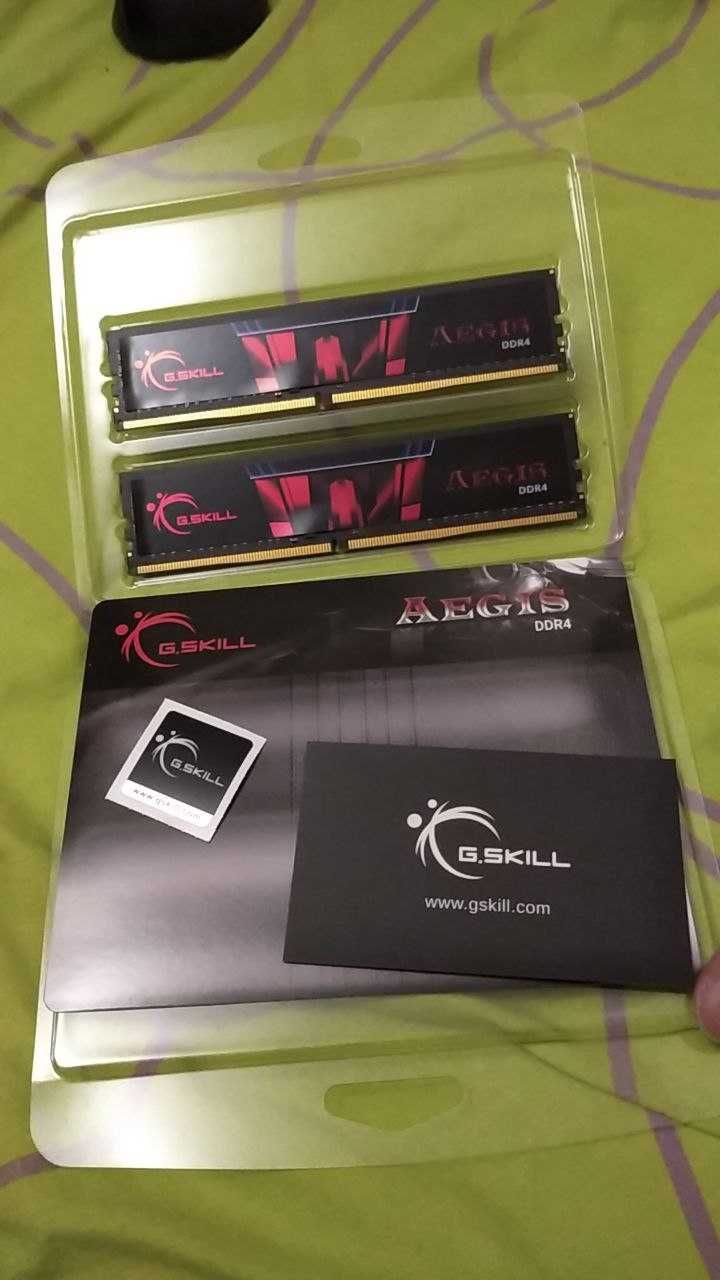 G.Skill 32 GB (2x16GB) DDR4 2666 MHz Aegis на гарантии полный комплект