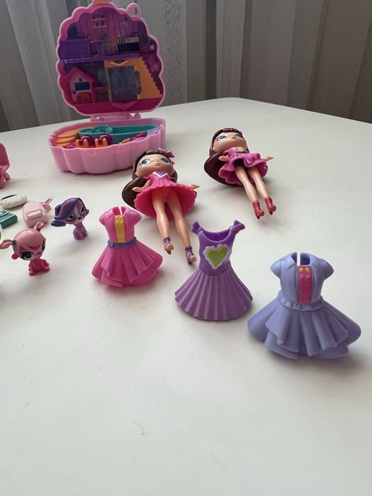 Polly pocket лялечки тваринки аксесуари одяг меблі