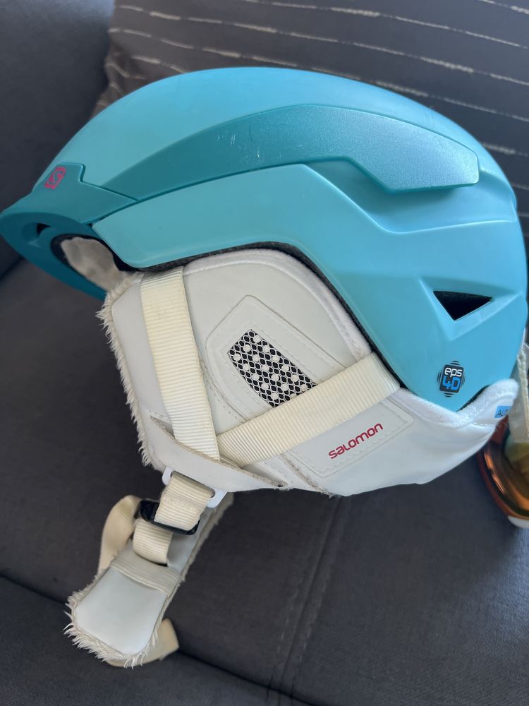 Kask Salomon W Scuba plus gogle carrera