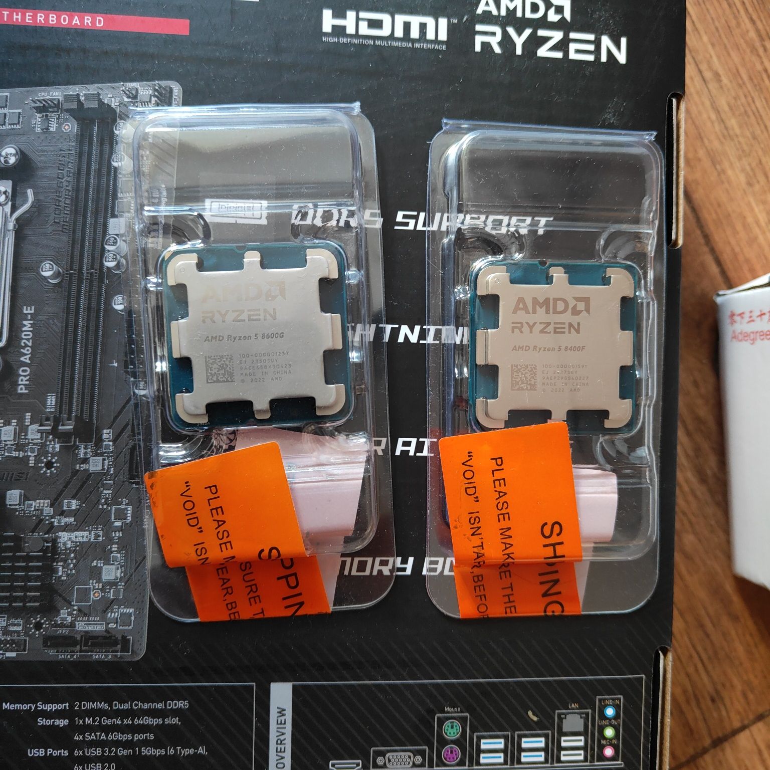 Проц Ryzen 5 8600G/Radeon 760m/B650ITX WiFi ICE/32 DDR5-6400