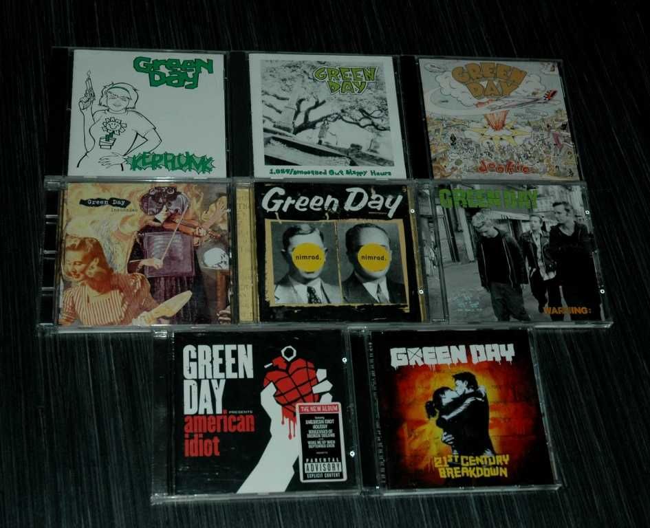 GREEN DAY - Zestaw 8 albumów. CD.