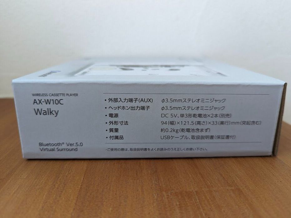 Касетний плеєр прозорий TOSHIBA: AUREX AX-W10C (2024 рік випуска)