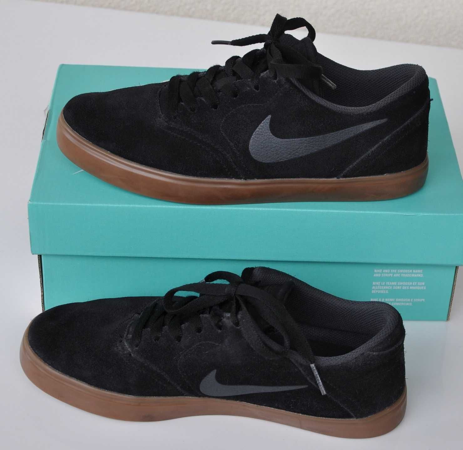 Trampki skórzane NIKE SB CHECK BLACK r 38,5 wkł 24,5cm