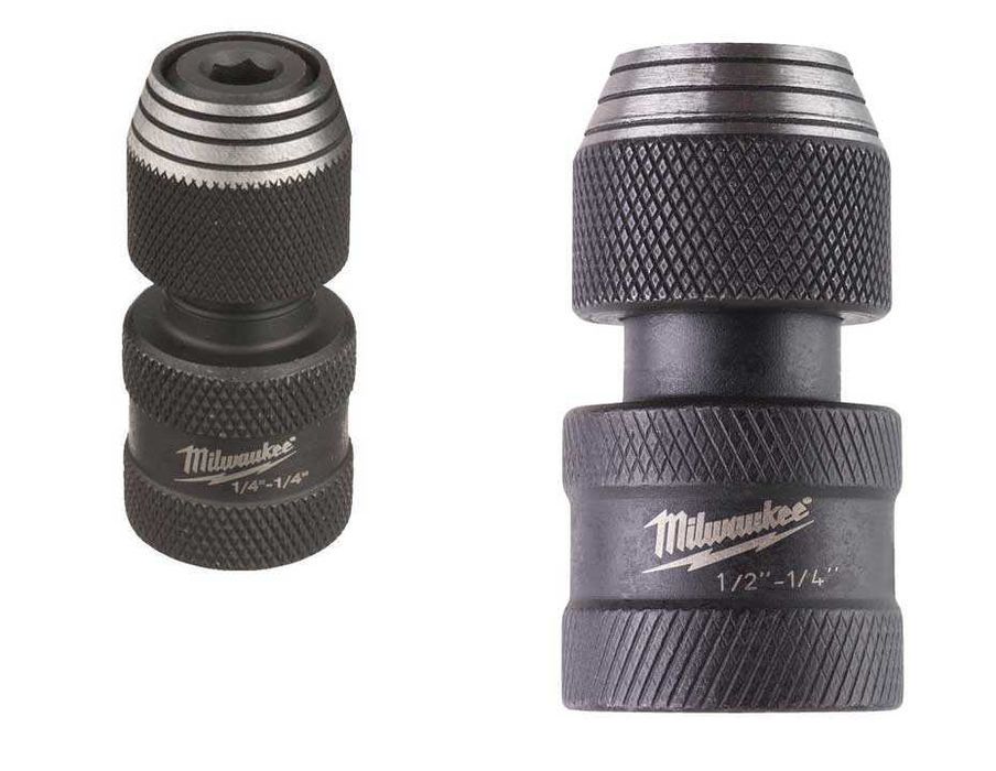 Перехідник Milwaukee з 1/2" на 1/4 НЕХ /  1/4" на 1/4 НЕХ