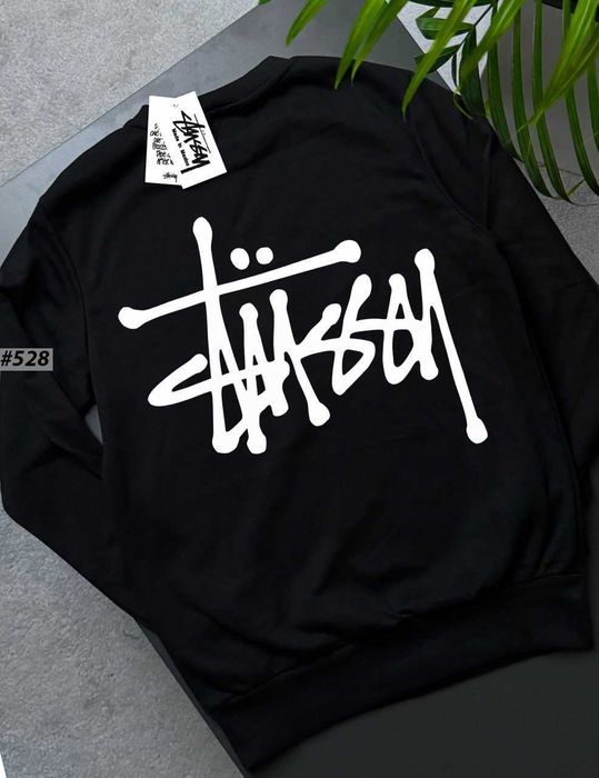 БЕЗ ПЕРЕДПЛАТ » Черный Свитшот Stussy Basic » Кофта Чорна Стусси