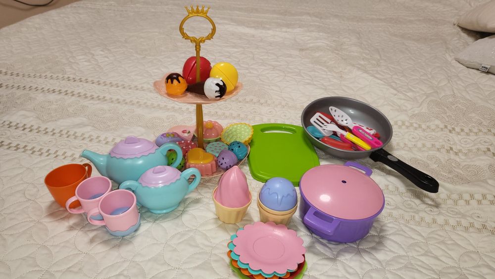 Пакет іграшок,Посуд,набір посуду іграшковий,посадка,їжа іграшкова,