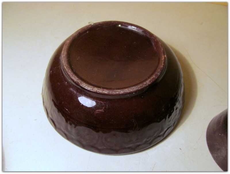Wazon Ikebana na suche kwiaty ceramiczna glazurowana okres PRL