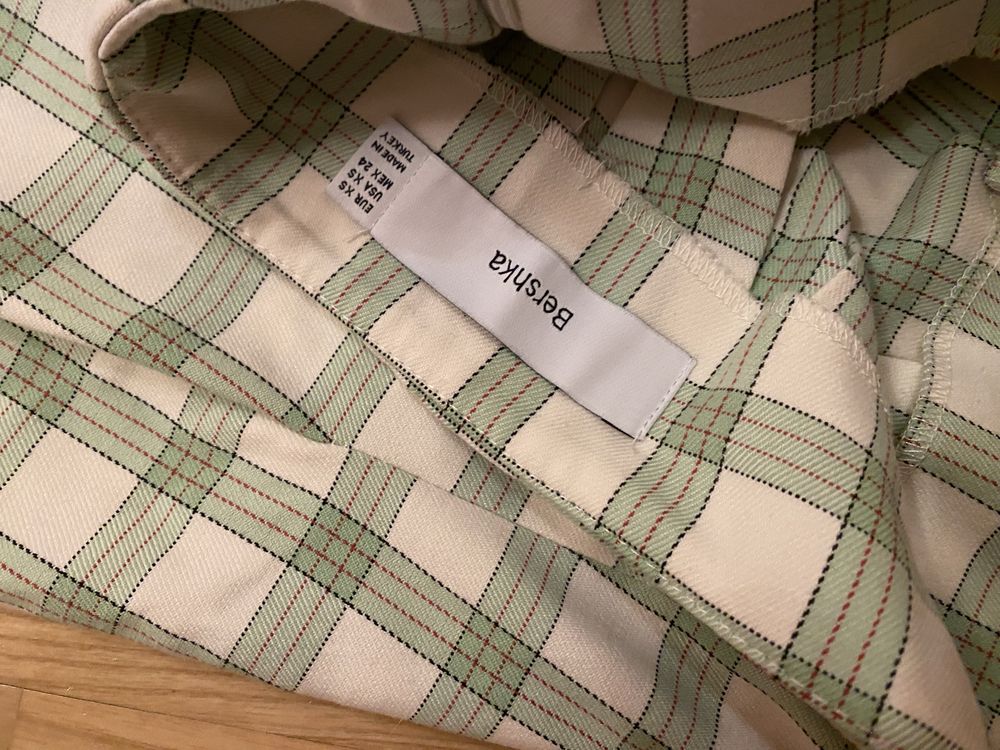 Bershka spódniczka plisowana krótka w kratkę