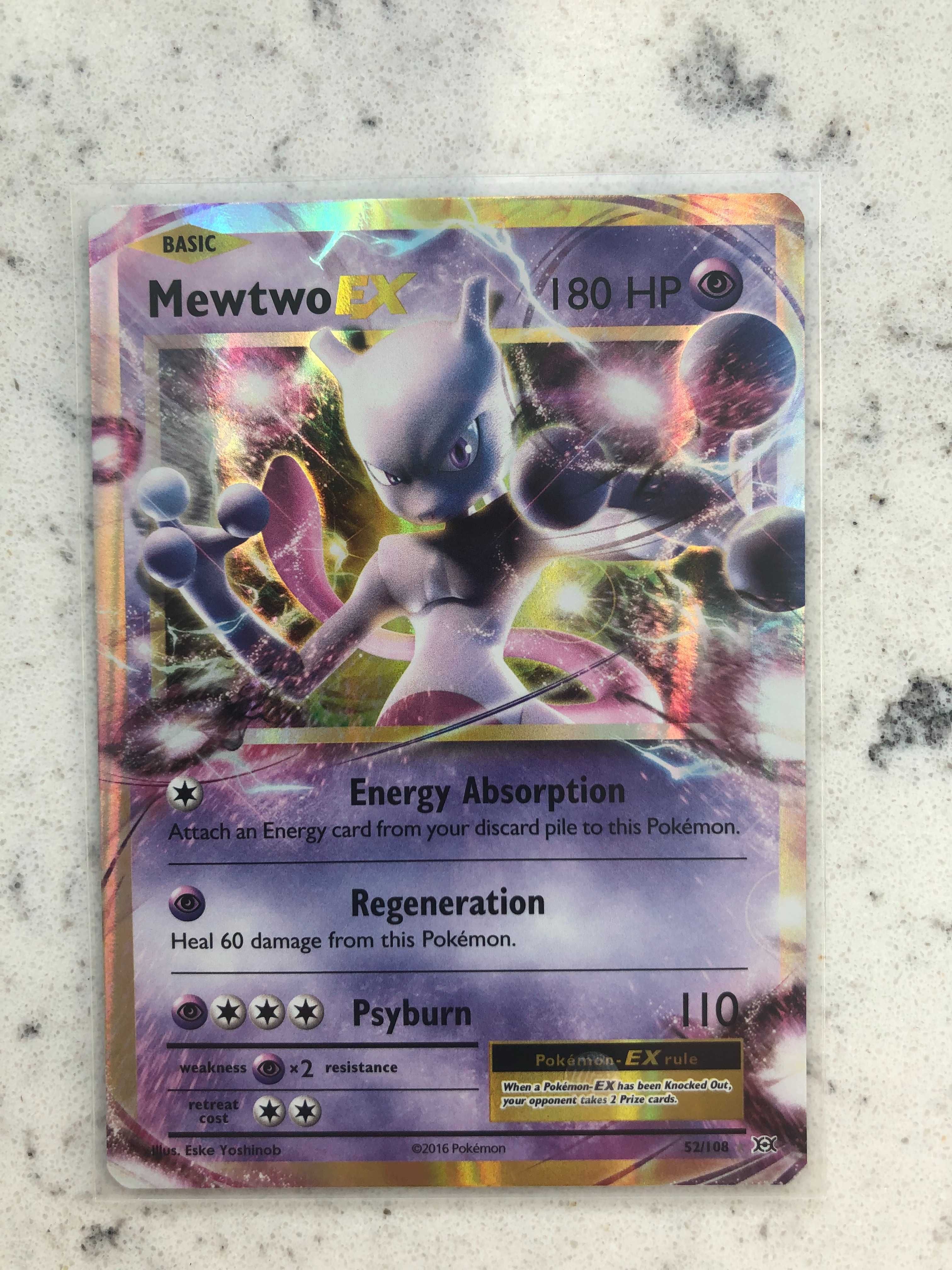 Mewtwo karta pokemon 52/108 Evolutions