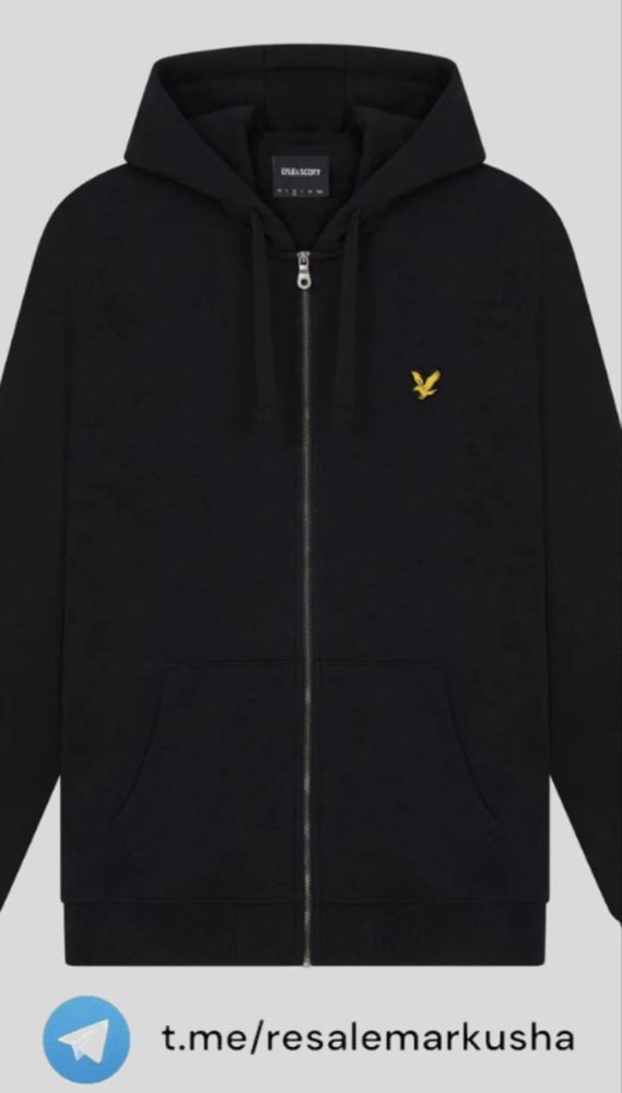 Чоловіча зіп худі Lyle & Scott Zip Through Hoodie ML420VOG