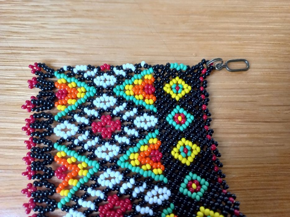 Традиційна українська силянка з бісеру, намисто до вишиванки