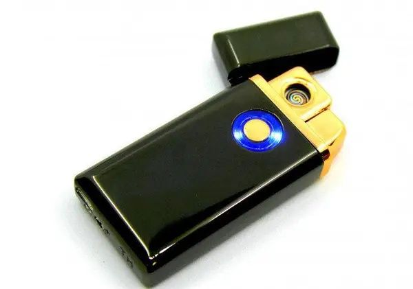 Электронная зажигалка TH 705 2IN1 Газ + USB спиральная и газовая 5408