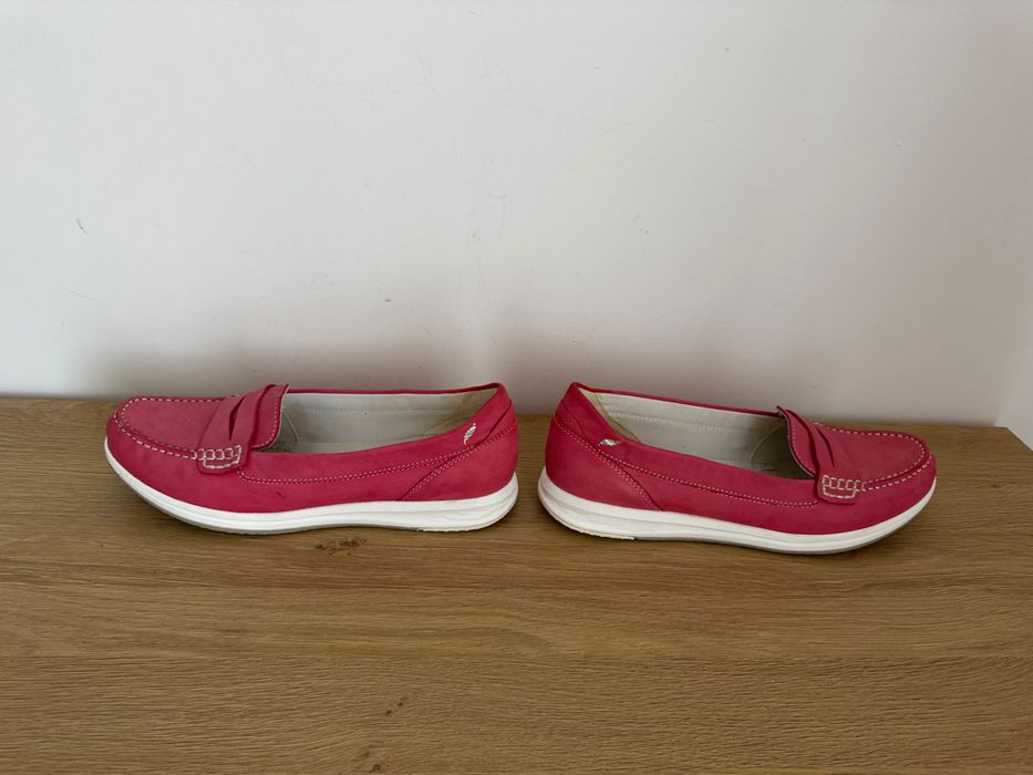 Buty mokasyny Geox Respira rozmiar 40, różowe