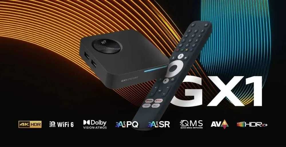 Смарт приставка RockTek GX1 UHD 4/32 Realtek RTD1325 WiFi6 GoogleTV 12