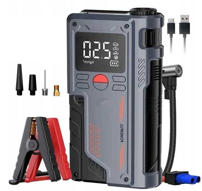 Пуско-зарядний пристрій 3в1, стартер, бустер, компресор 55,5 Втг 1500А