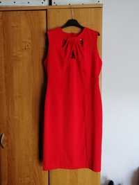 Nowa czerwona sukienka Rick Cardona rozmiar 40
