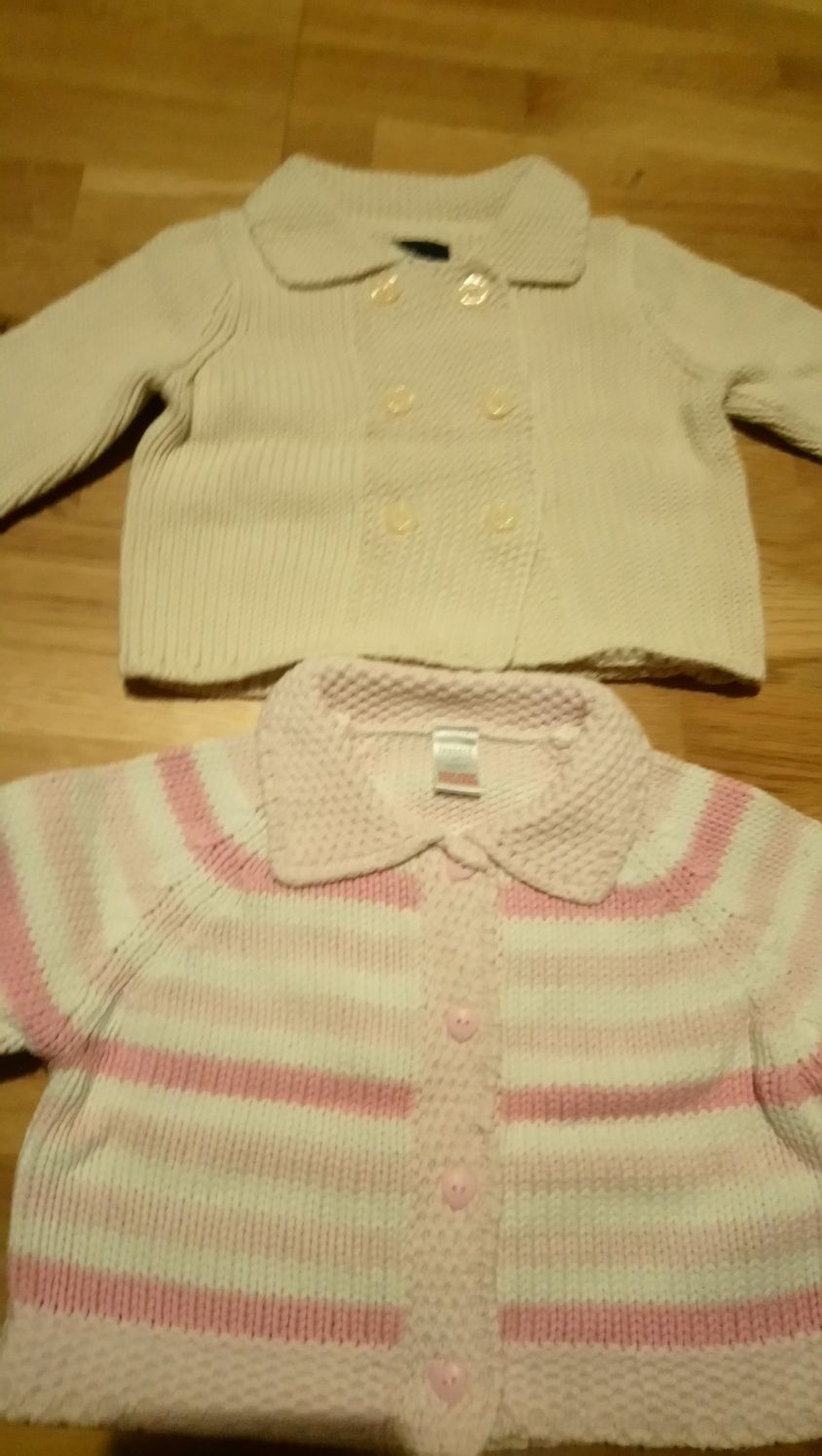 Zestaw sweter 68 Gap i Next Newborn