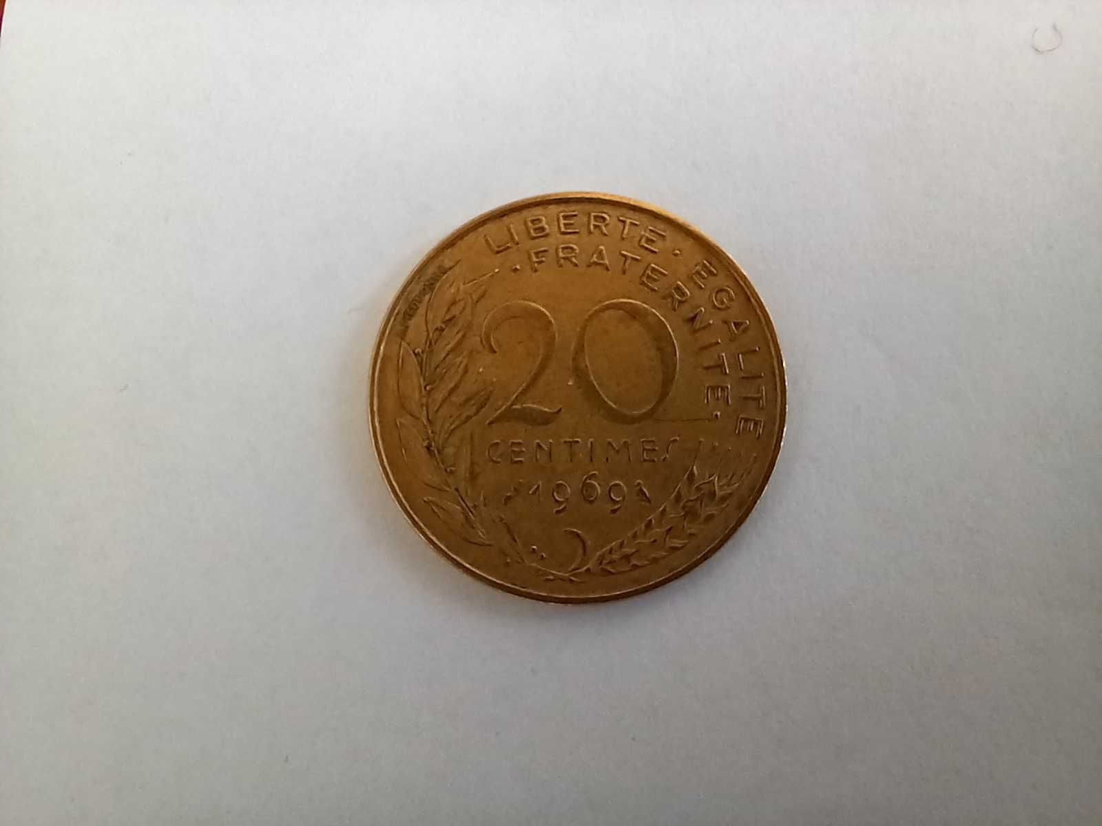 Moneta Francja - 20 centymów 1969 /10/