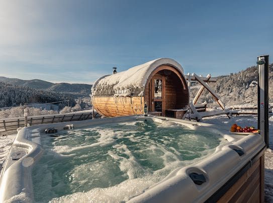 Sylwester w górach nowy rok jacuzzi sauna spa apartamenty Bieszczady