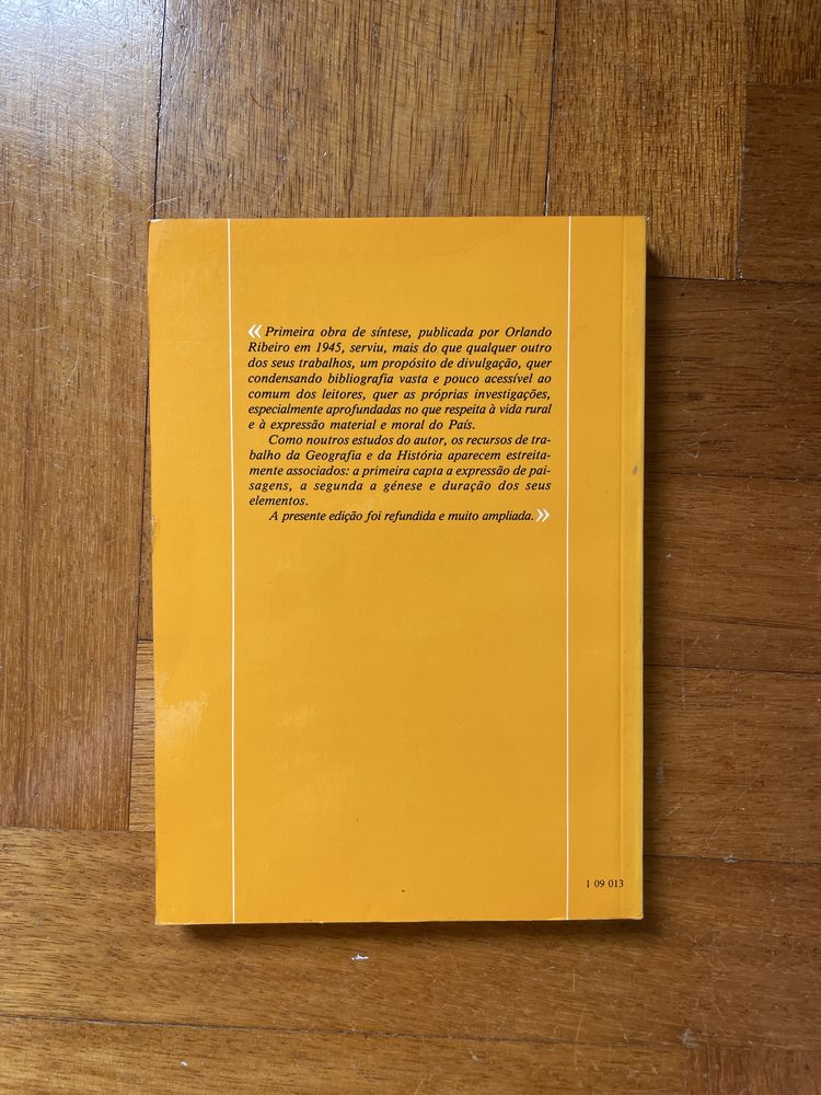 Livro: Portugal o Mediterrâneo e o Atlântico de Orlando Ribeiro
