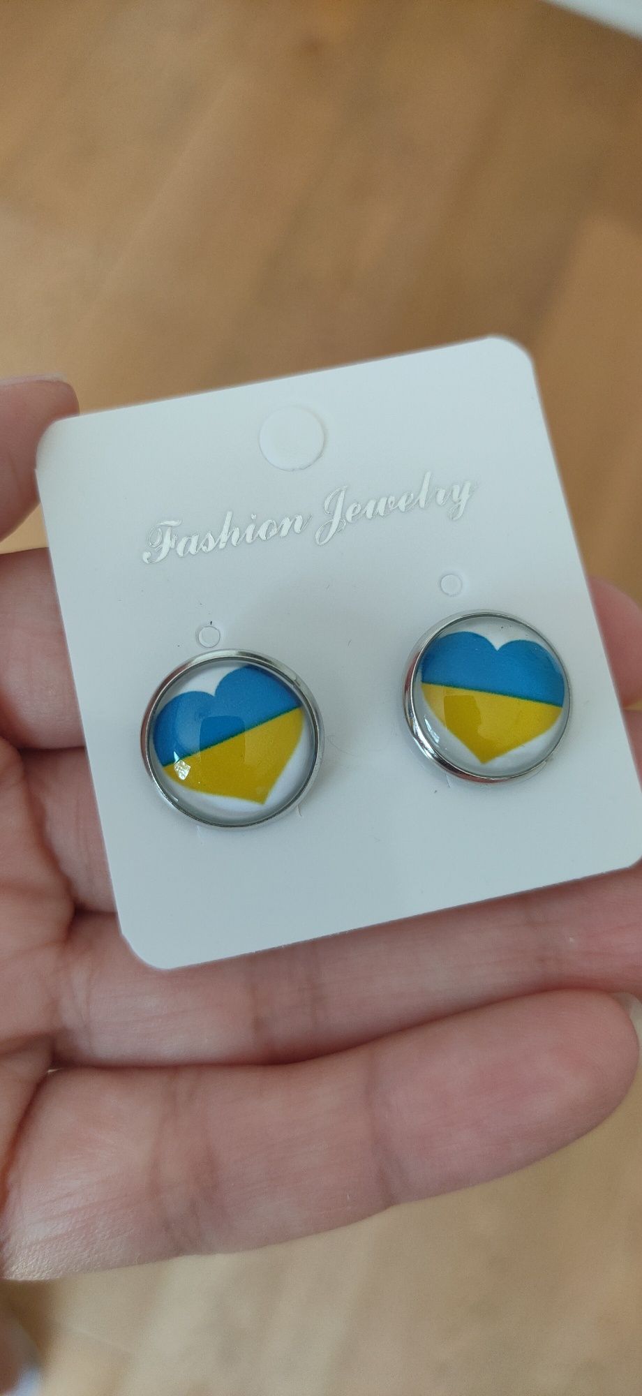 Kolczyki z flagą Ukrainy