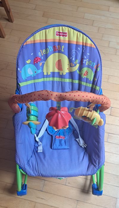 Leżaczek, bujaczek Fisher Price 3w 1 do 18kg