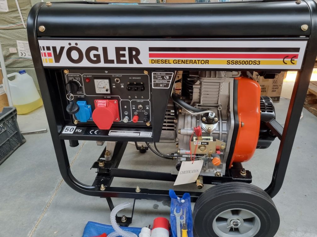 Agregat prądotwórczy 3 fazowy generator  Diesel 5,5Kw, VÖGLER GmBh ATS